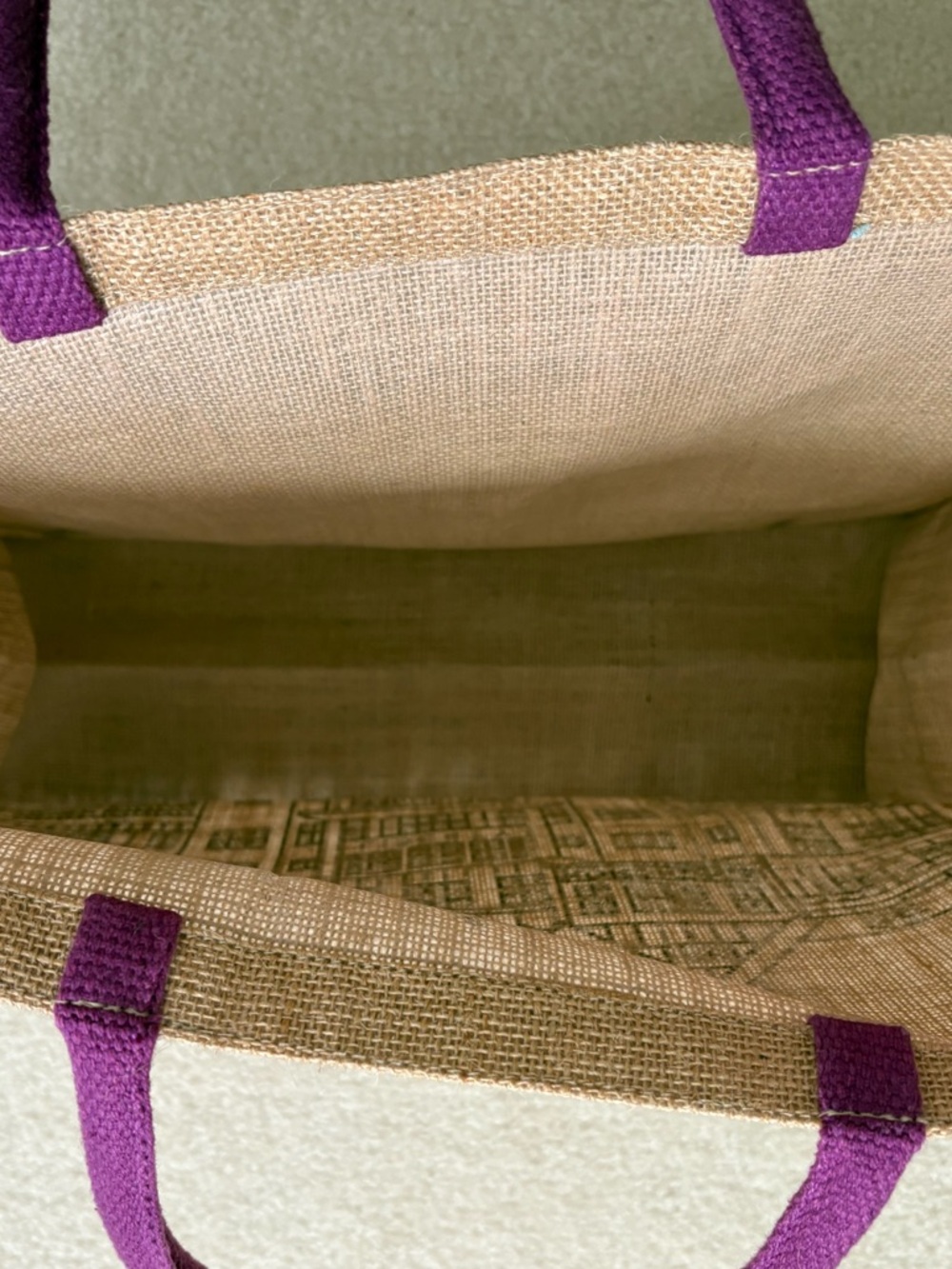 NWOT Liberty London Women’s Liberty Building Jute Tote Bag. - Picture 8 of 8